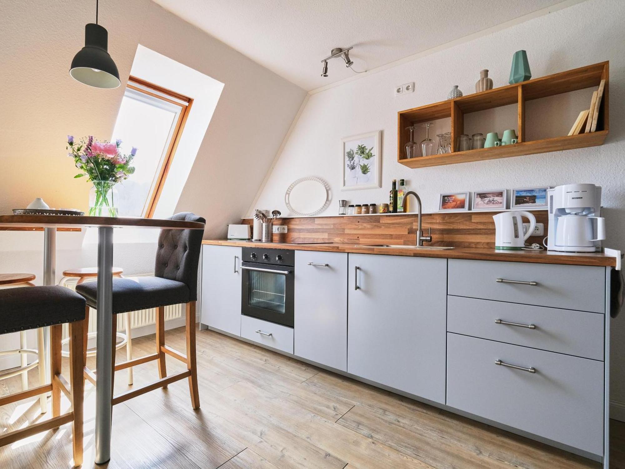 Ostsee, Wunderschoene Wohnung Mit Meerblick 哈里斯莱 外观 照片